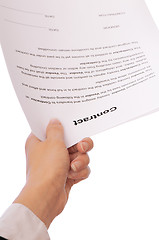 Image showing signing of a contract