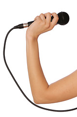 Image showing black microphone