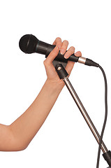 Image showing black microphone