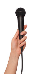 Image showing black microphone