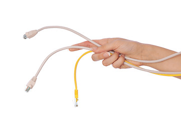 Image showing LAN cords