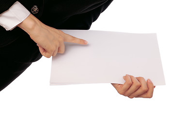 Image showing white blank paper