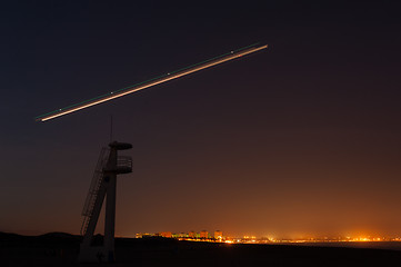 Image showing Takeoff at night