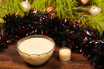 Image showing Christmas eggnog