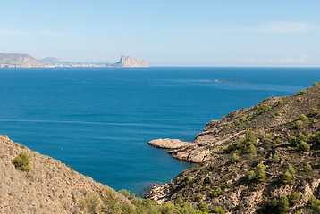 Image showing Altea bay towards Calpe