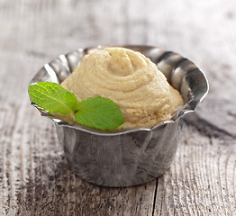 Image showing bowl of homemade hummus 