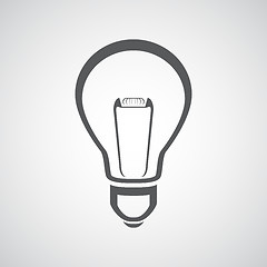 Image showing Vector light bulb icon 