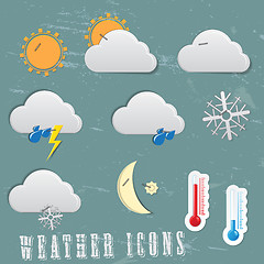 Image showing Weather icons 