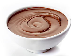 Image showing bowl of chocolate cream