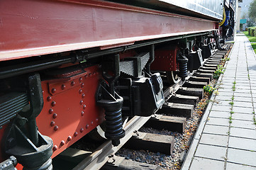 Image showing Elements of the steam locomotive 