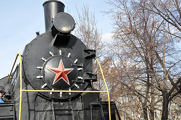 Image showing Elements of the steam locomotive 