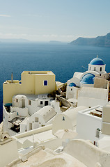 Image showing Aegean island Santorini