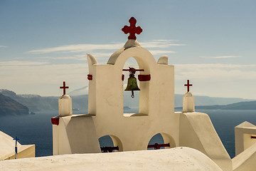 Image showing Santorini church