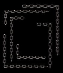 Image showing metal chain frame borders