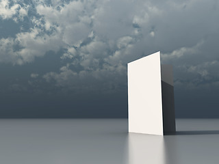 Image showing blank  white card