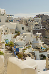 Image showing Aegean island santorini