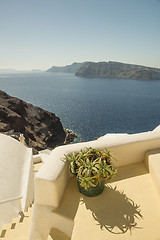 Image showing Aegean island Santorini