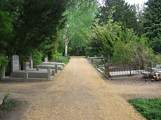 Image showing path in graveyard