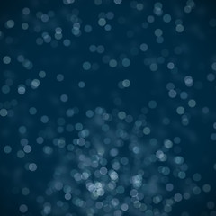 Image showing dark blue bokeh background