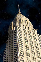 Image showing Skyscrapers of Manhattan at Night, New York City