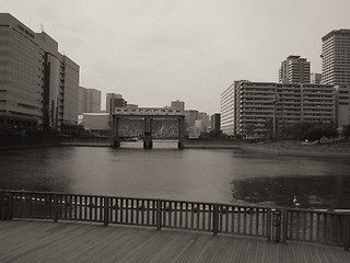 Image showing Architectural detail of Tokyo, Black and White view