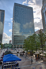 Image showing LONDON - SEP 27:Workers in Canary Wharf September 27, 2012 in Lo