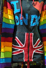 Image showing Sweatshirt in a London Market, Camden Town