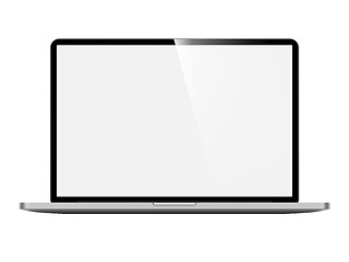 Image showing Laptop Isolated on White Background.