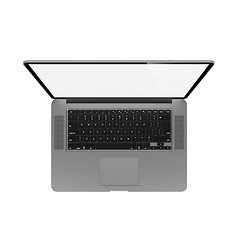 Image showing Laptop Isolated on White Background.