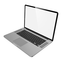 Image showing Laptop Isolated on White Background.