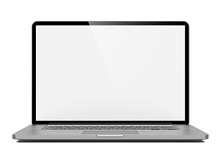 Image showing Laptop Isolated on White Background.