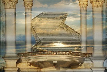 Image showing Heavenly stairs