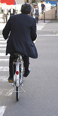 Image showing Japanese businessman-lunch time....