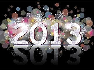 Image showing New year 2013 (two thousand and thirteen