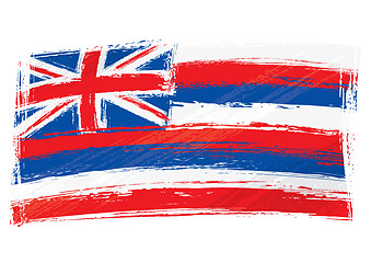 Image showing Grunge Hawaii flag