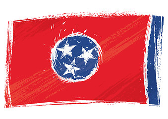 Image showing Grunge Tennessee flag