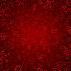Image showing red winter background