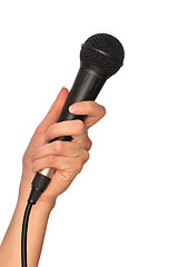 Image showing black microphone