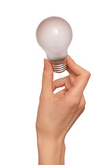 Image showing lamp in the woman's hand