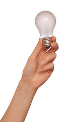 Image showing lamp in the woman's hand