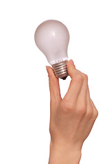 Image showing lamp in the woman's hand