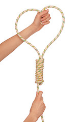 Image showing suicide with rope