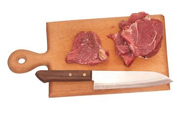 Image showing Slices of the meat