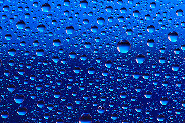 Image showing blue water bubbles