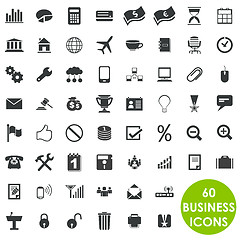 Image showing 60 valuable creative business icons