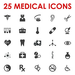 Image showing Healthy icons vector