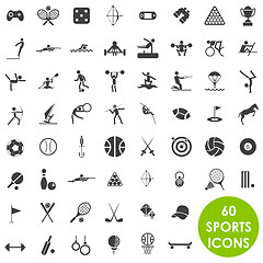 Image showing Sports icons basics vector