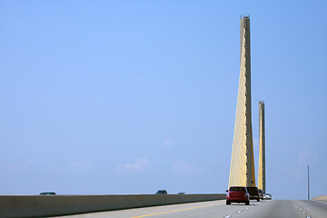 Image showing Golden Delaware Bridge