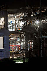 Image showing Night Construction