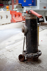 Image showing Fire Hydrant Spraying Water